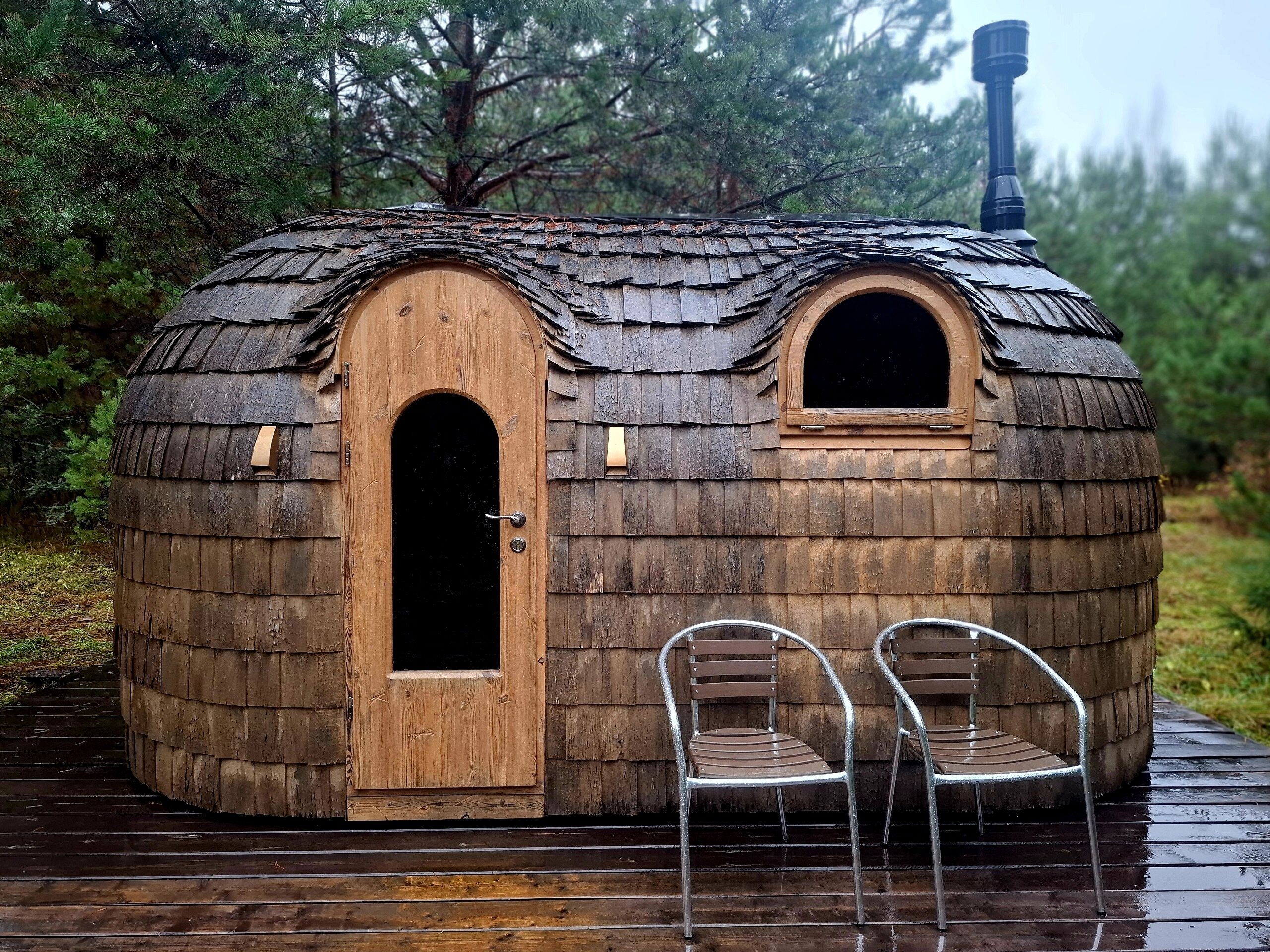 Фото Домики под соснами