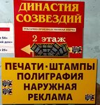 Dinastiya (Klinskiy Avenue, 25), sellos y estampillas