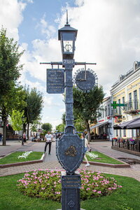 Lighting time of the lanterns (Brest, Savieckaja vulica), landmark, attraction