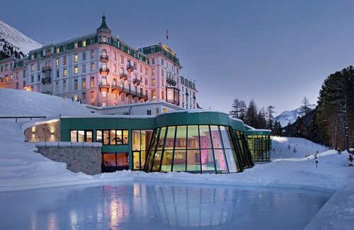 Внешний вид отеля Grand Hotel Kronenhof в Понтрезине, фото 1