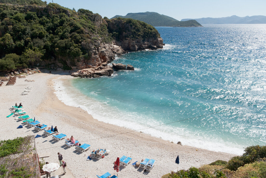 Plaj Büyük Çakıl Plajı, Kaş, foto