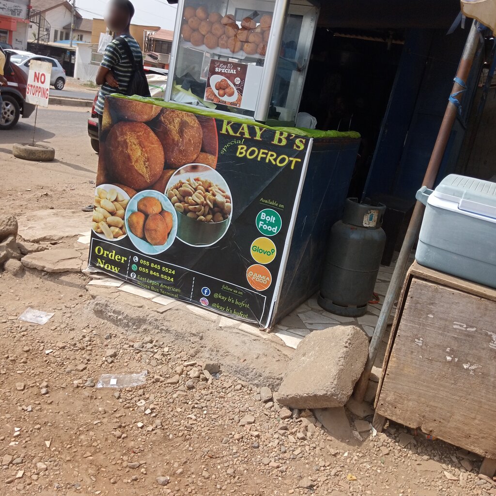 Fast food Kay B's Bofrot, Accra, photo