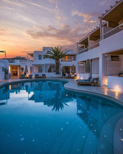 Внешний вид отеля Mykonos Ammos Hotel в Орносе, фото 1