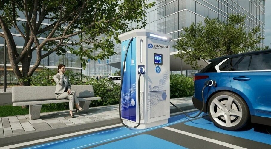 Electric car charging station Rccs, Serpuhov, photo