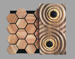 Wave-wood (Tsentralnaya ulitsa, 4), wall and roof panels