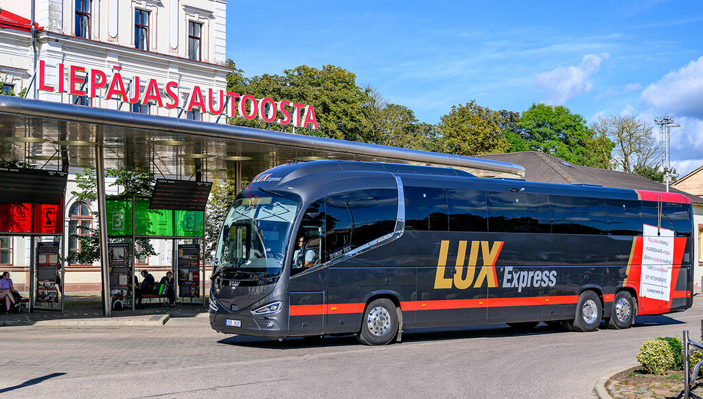 Public transport stop Riga Coach Terminal, Riga, photo