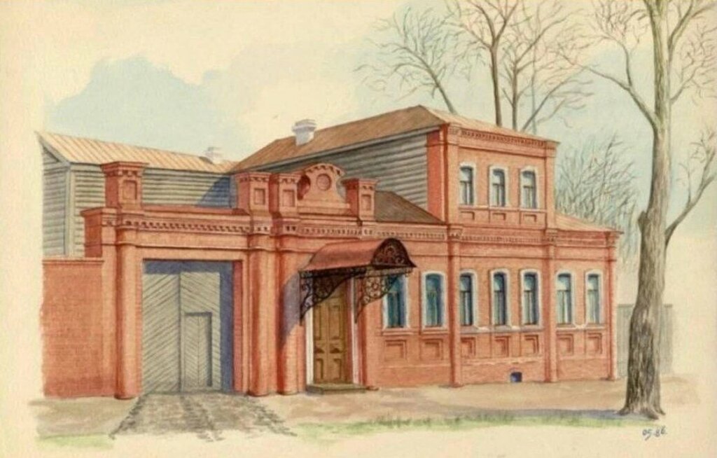 An architectural monument Дом с воротами крестьян Ломакиных, Kursk, photo