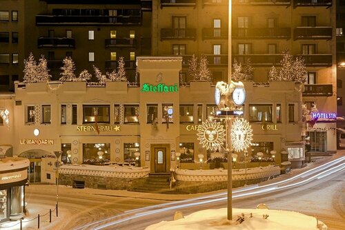 Внешний вид отеля Hotel Steffani в Са́нкт-Мо́рце, фото 2