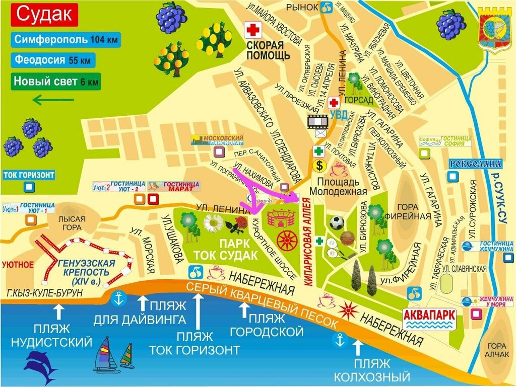 Guest house Vodoley, Sudak, photo