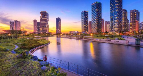 Внешний вид отеля Orakai Songdo Park Hotel в Инчхоне, фото 3