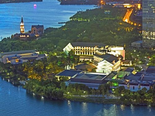 Внешний вид отеля Worldhotel Grand Dushulake Suzhou в Сучжоу, фото 5