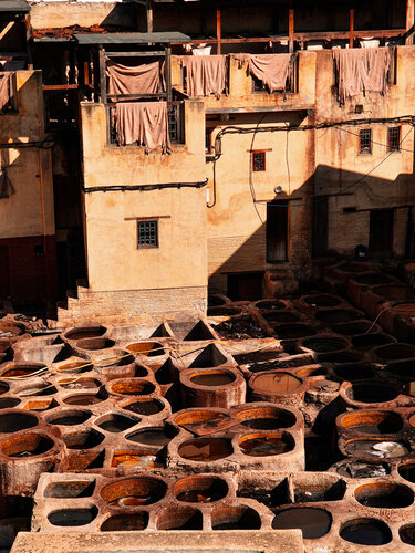Landmark, attraction Tanneries de Fes, Fes, photo