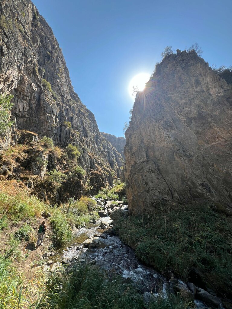 Landmark, attraction Big Shymbulak Waterfall, Alma‑Ata District, photo