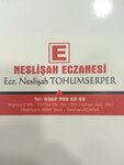 Neslisah Pharmacy (Adana, Seyhan, Yeşilyurt Mah., 70154. Sok., 15A), pharmacy