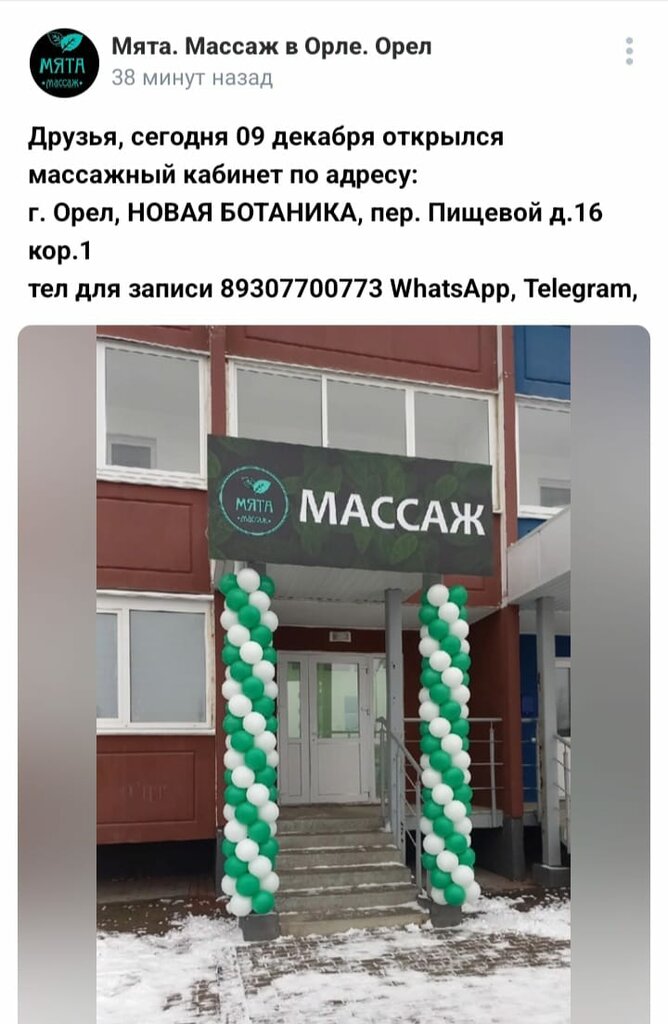 Massage salon Mint, Orel, photo
