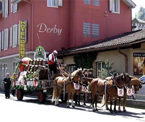 Внешний вид отеля Hotel Derby Interlaken - Action & Relax Hub в Интерлакене, фото 2