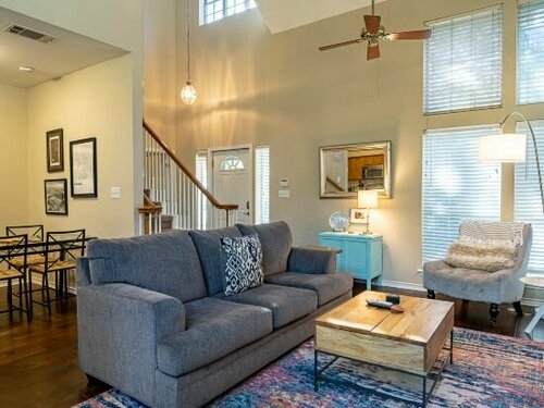 Canopy of Oaks with Private Deck and Fire Pit - Charming Bungalow ...