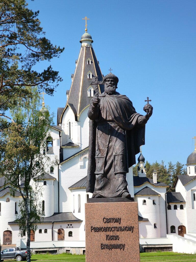 Monument, memorial Holy Prince Vladimir Equal to the Apostles, Republic of Karelia, photo