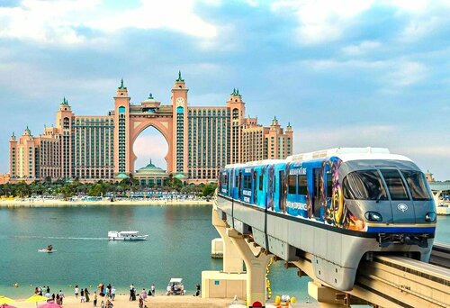 Atlantis Aquaventure (Palm Jumeirah Monorail, Jumeirah, Dubai), high-speed urban transport station