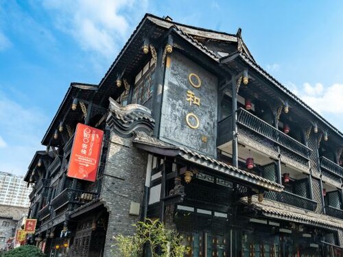 Внешний вид отеля Buddha Zen Hotel Chengdu в Чэнду, фото 2