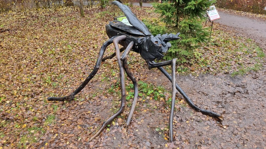 Genre sculpture Комар, Republic of Karelia, photo