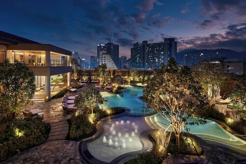 Внешний вид отеля Lotte Hotel Busan в Пусане, фото 2