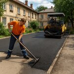 Асфальтирование (Monastyrskaya Street, 12), construction and repair of roads
