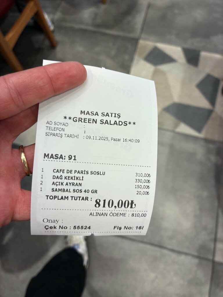 Restaurant Green Salads, Istanbul, photo