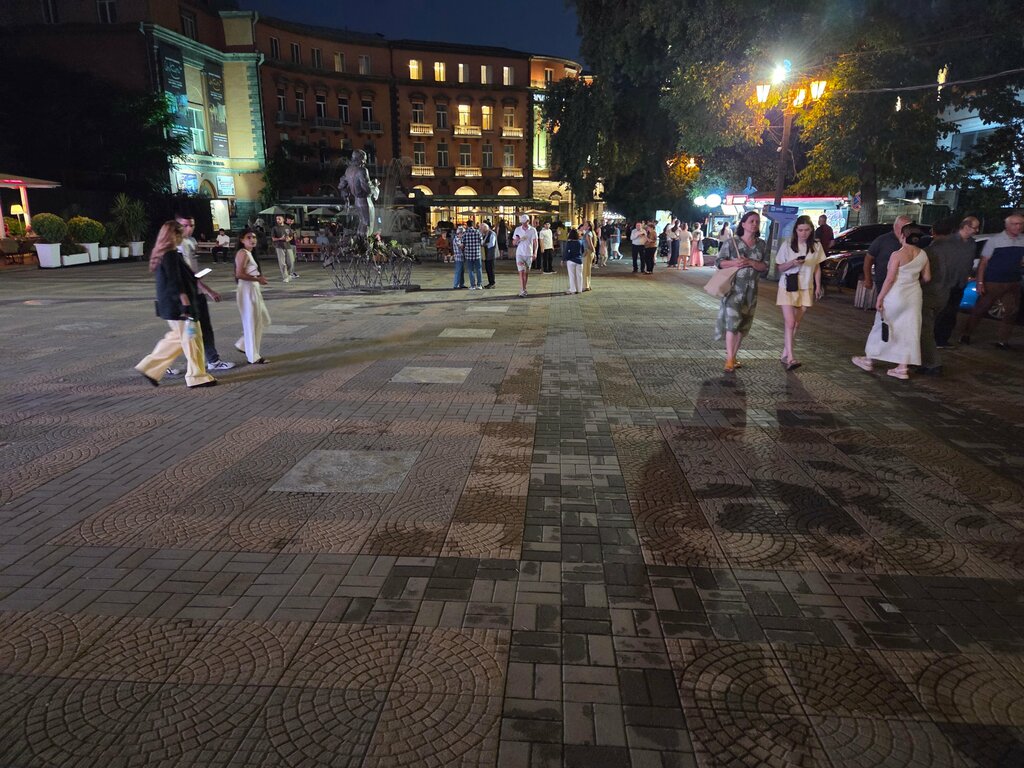 Genre sculpture Bear, Yerevan, photo