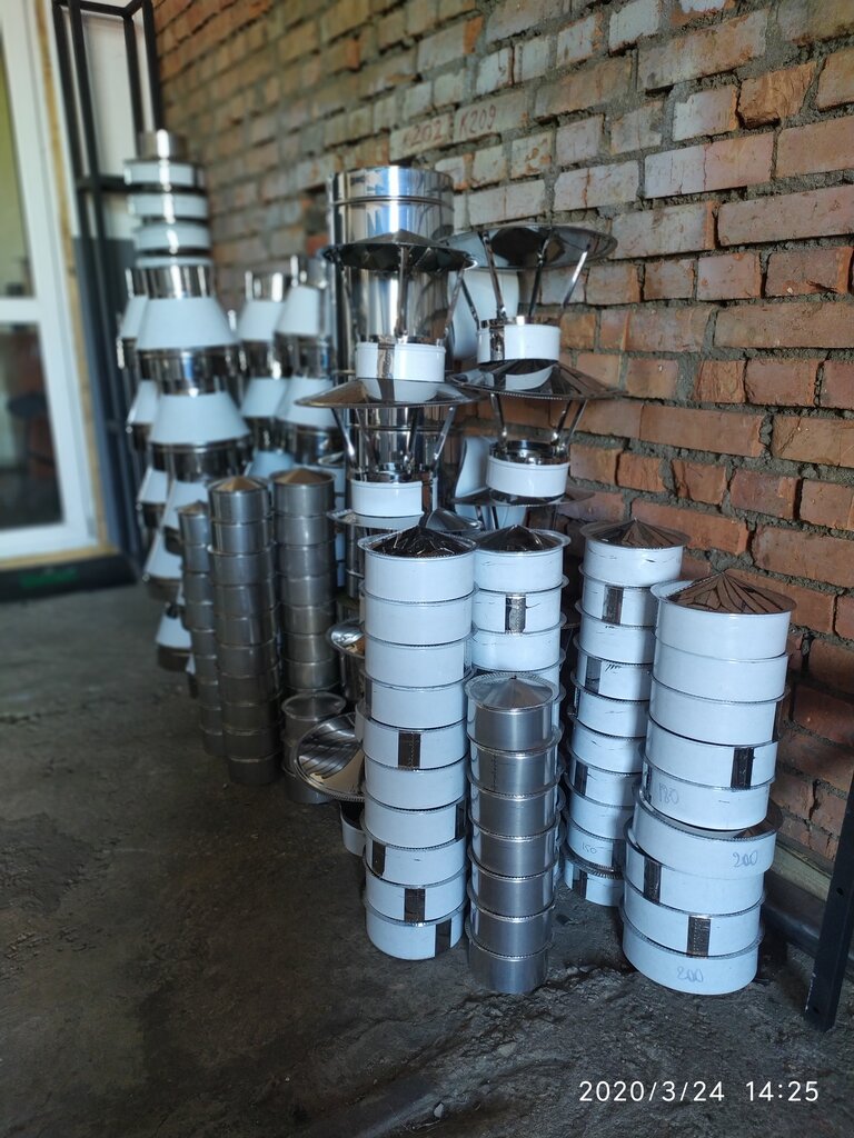 Fireplaces, stoves Dymohody iz nerzhaveyushchey stali, Minsk, photo