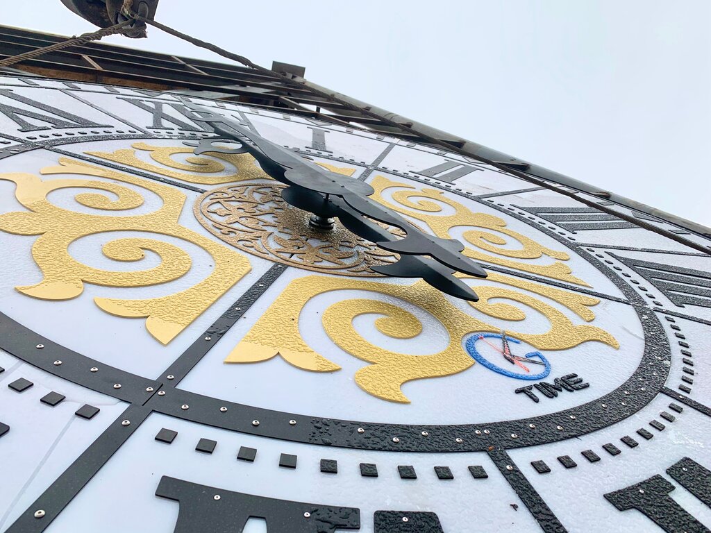 Landmark, attraction Clock Tower, Taraz, photo