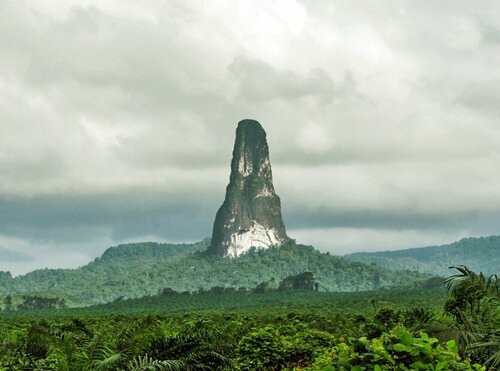 Volkan Peak São Tomé 2024 meters, Dünya, foto