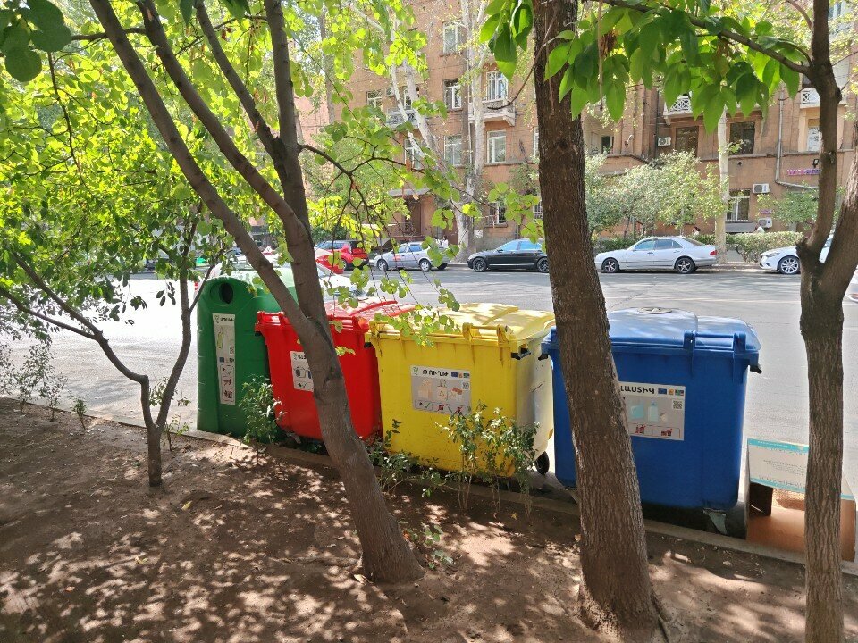 Waste sorting Waste sorting point, Yerevan, photo