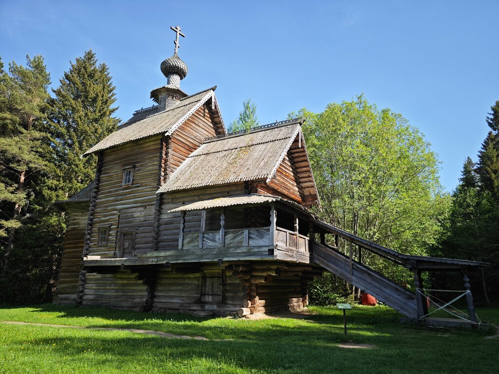 Orthodox church Tserkov Vozneseniya Gospodnya V muzeye derevyannogo zodchestva V Vasilevo, Tver Oblast, photo