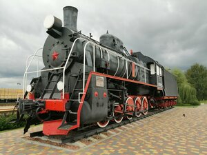 Памятник Паровозу Эр-789-22 (Magiliowskaja voblasc, Krychaw), landmark, attraction