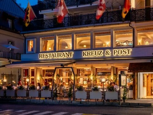 Внешний вид отеля Hotel Kreuz & Post в Гриндельвальде, фото 2