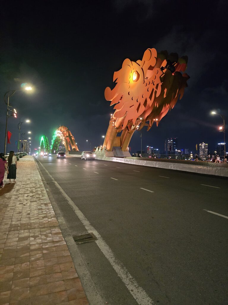 Landmark, attraction Мост дракона, Da Nang, photo