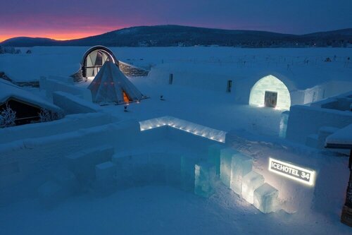 Гостиница Icehotel в Лене Норрботтен
