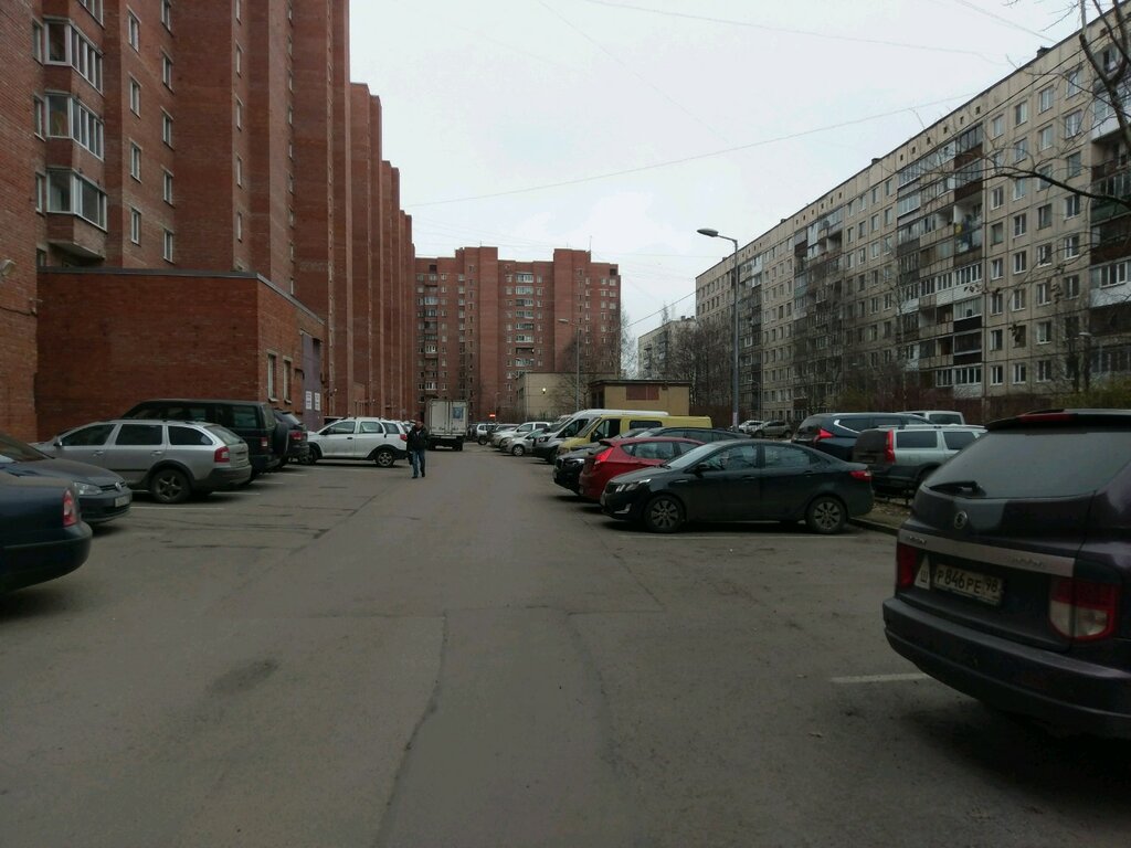 Афоня просп просвещения 46 корп 1 фото Панорама: Автомобильная парковка, автомобильная парковка, просп. Просвещения, 46