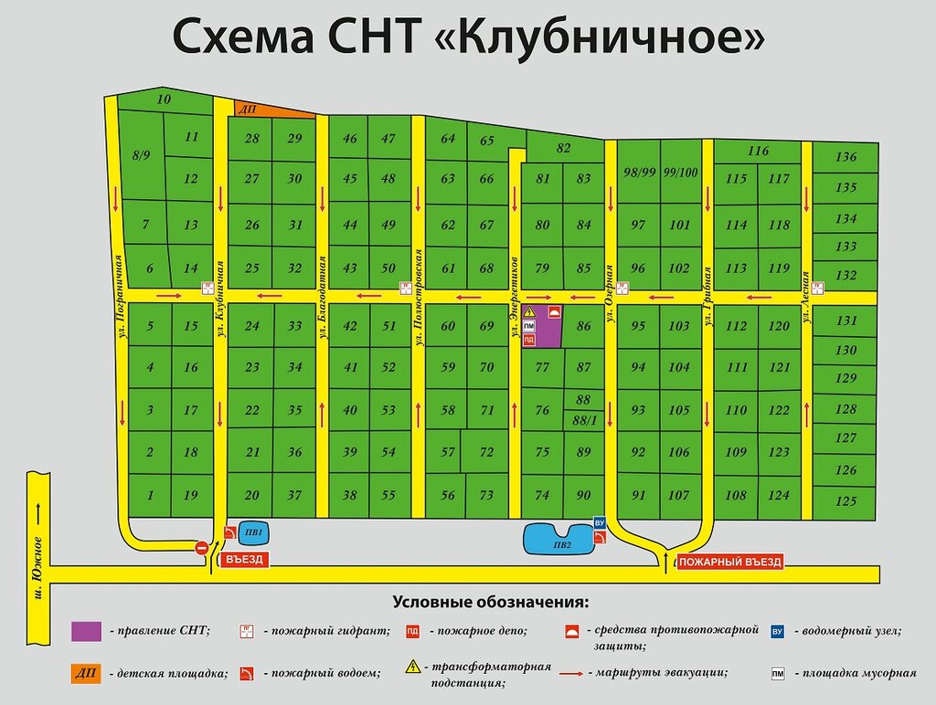 Схема снт пушкарка