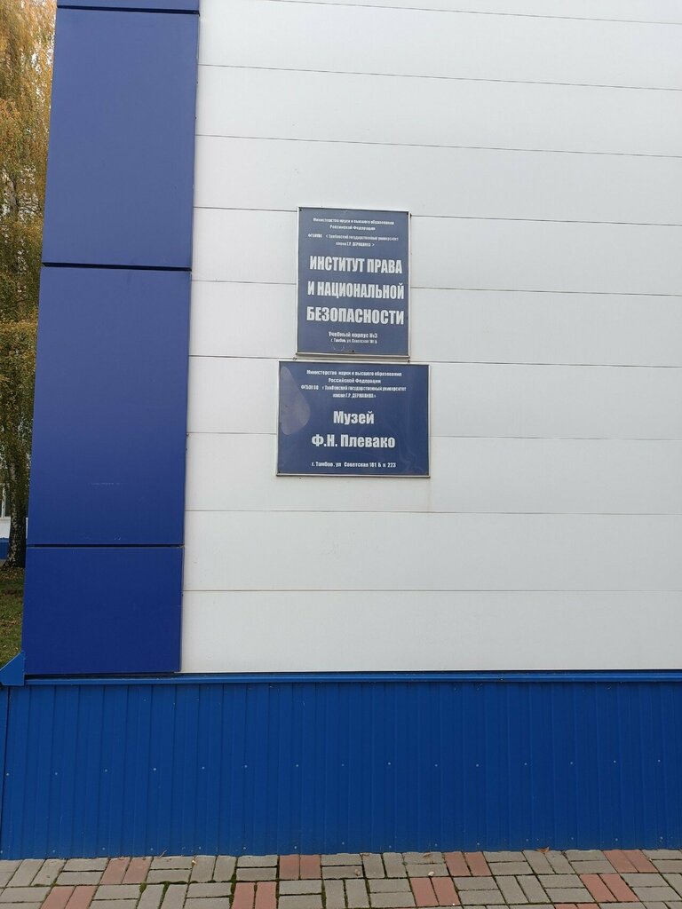 Museum Тамбовский государственный университет им. Г. Р. Державина, музей Ф. Н. Плевако, Tambov, photo