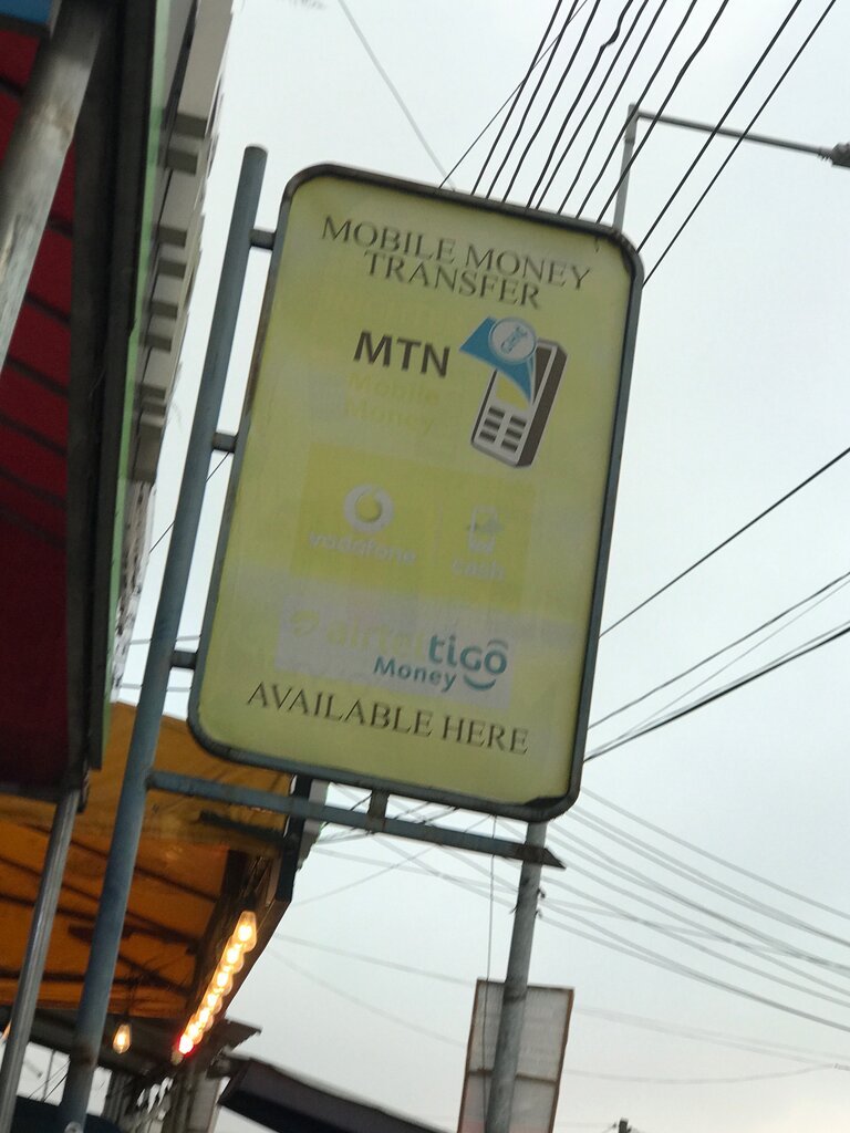 Mobile network operator Mtn vendor, Accra, photo