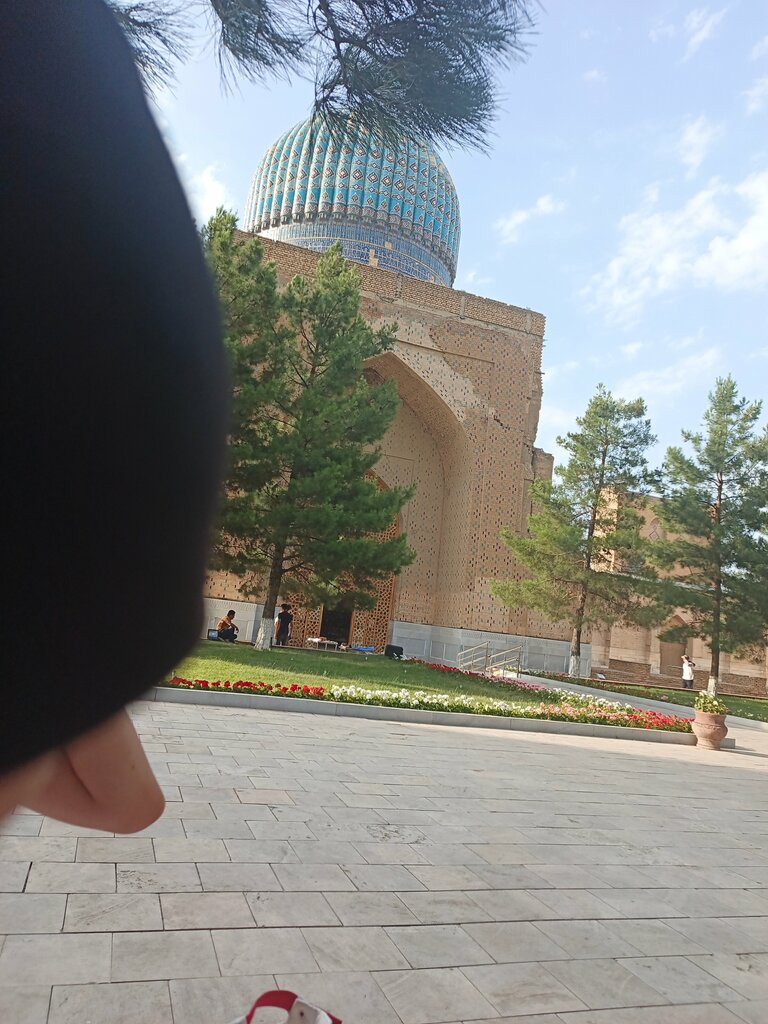 Landmark, attraction Giant Quran in Marble Lavh, Samarkand, photo
