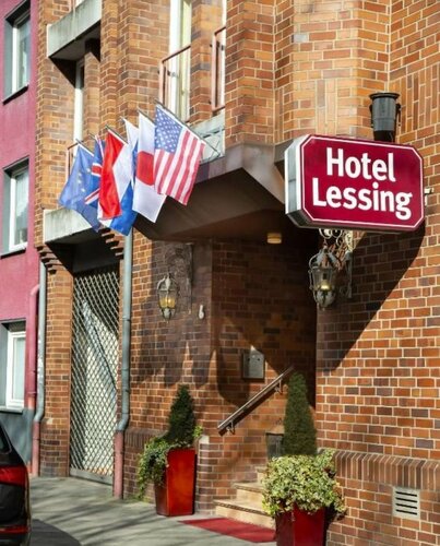 Внешний вид отеля Hotel Lessing в Дюссельдорфе, фото 1