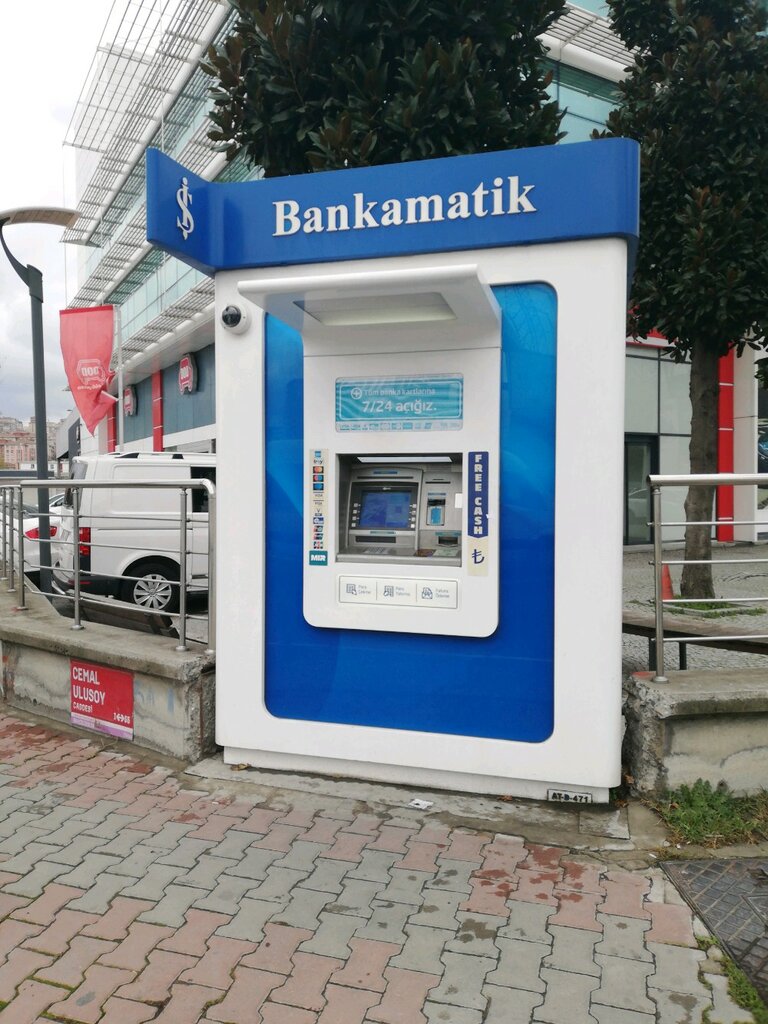 آلة صرف النقود الأوتوماتيكية Turkey Is Bank ATM ، اسطنبول، صورة