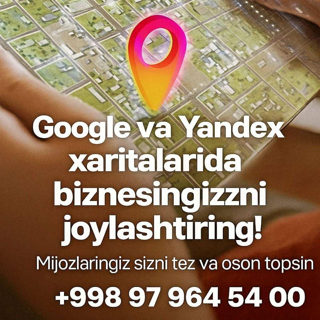 Promotional merchandise Услуги по размещению на карте, Tashkent, photo