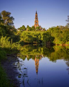 Bell Tower (Moscow Region, Serpukhov City District, Glubokovo Village, Ivanova Gora), landmark, attraction
