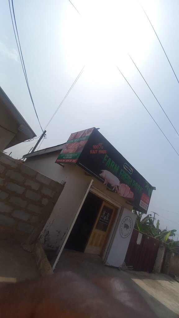 Butcher shop Farm Fresh Pork, Accra, photo