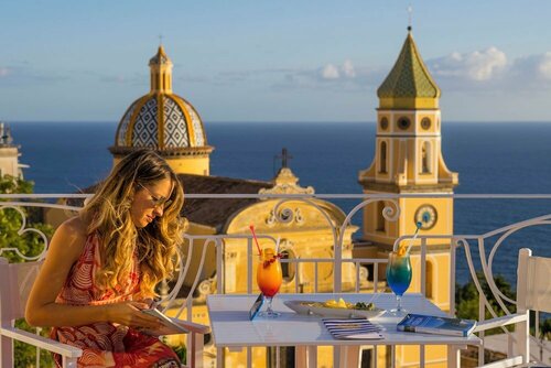 Внешний вид отеля Hotel Tramonto d'Oro в Прайано, фото 5