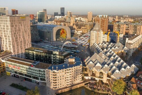 Внешний вид отеля CitizenM Rotterdam в Роттердаме, фото 3